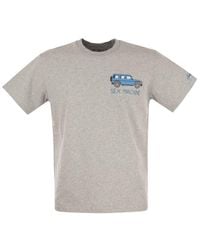 Mc2 Saint Barth - Cotton T-shirt With Sex Machine Print - Lyst
