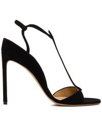 Francesco Russo - Open Toe T-bar Sandals - Lyst