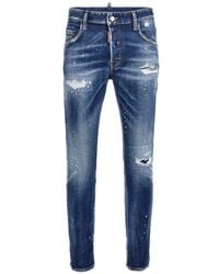 DSquared² - Super Twinky Logo Patch Skinny Jeans - Lyst