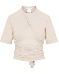 Lemaire - Knotted T-shirt Tshirt - Lyst