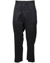 Vivienne Westwood - Cruise Straight-leg Striped Cropped Trousers - Lyst