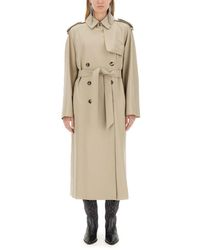 Isabel Marant - Double-breasted Belted Coat - Lyst