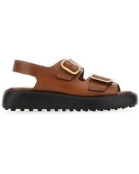Tod's - Buckle Detail Sandals - Lyst