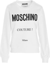 Moschino Couture Print Sweatshirt - White