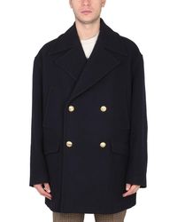 Palm Angels - Double-breasted Coat - Lyst