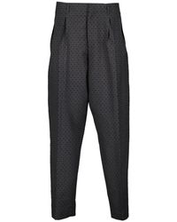 Dior - Polka-Dot Tapered Trousers - Lyst