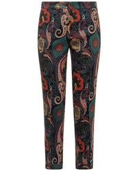 Etro Milano Paisley Printed Pants - Multicolor