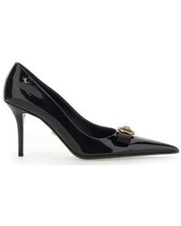 Versace - Gianni Pointed Toe Pumps - Lyst