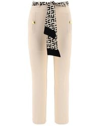 Elisabetta Franchi - Trousers In Double Layer Stretch Crêpe - Lyst
