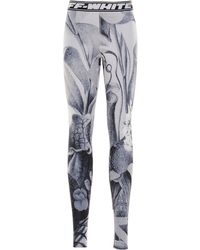off white keep back leggings