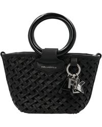 Karl Lagerfeld K/basket Small Top-handle Bag - Black