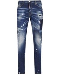 DSquared² - Tiffany Distressed Mid-rise Jeans - Lyst