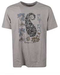 Etro - T-Shirt With Print - Lyst