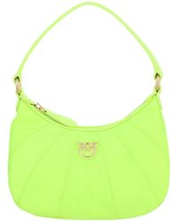 Pinko Love Mini Half Moon Shoulder Bag - Green