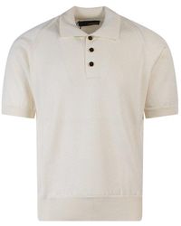 Lardini - Half-buttoned Polo Shirt - Lyst