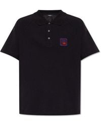 Balmain - Polo Shirt With Monogram, - Lyst