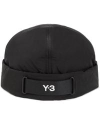 Y-3 - Beanie With Logo Hat - Lyst