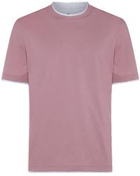 Brunello Cucinelli - Short Sleeved Crewneck T-shirt - Lyst