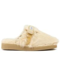 Suicoke - Zavo Zeu Logo Patch Flat Slippers - Lyst