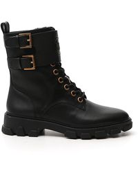 michael michael kors corey canvas combat boot