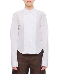 Loewe - Pleated Long-sleeved Shirt - Lyst