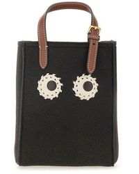 Anya Hindmarch - N/s Eyes Felt Mini Tote Bag - Lyst