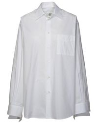 MM6 by Maison Martin Margiela - White Cotton Shirt - Lyst