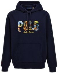 Polo Ralph Lauren - Logo-embroidered Drawstring Hoodie - Lyst
