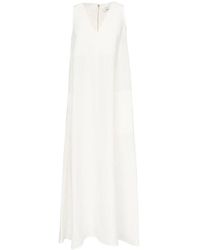【送関込】Max Mara☆マックスマーラ Simeone dress Flared linen dress, beige | 