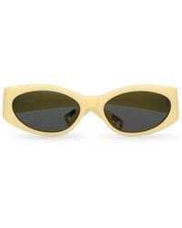 Jacquemus - Oval Frame Sunglasses - Lyst