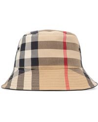 Burberry - Vintage Check Pattern Bucket Hat - Lyst