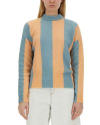 Alysi - Stripe Detailed Knitted Sweater - Lyst