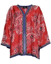 Etro - Floral Printed Satin Jacket - Lyst