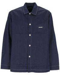 Sunnei - Logo Embroidered Buttoned Shirt - Lyst