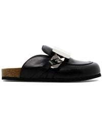 JW Anderson - Chain Embellished Slip-on Mules - Lyst