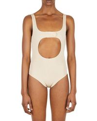Courreges - Cut-out Detailed Stretched Bodysuit - Lyst