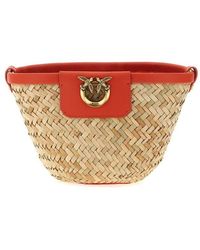 Pinko - Love Summer Interwovened Bucket Bag - Lyst