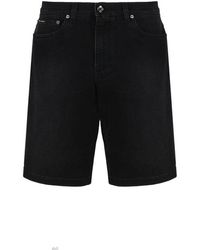 Dolce & Gabbana - High-waist Denim Shorts - Lyst