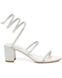 Rene Caovilla - René Caovilla Cleo Ankle Strap Embellished Sandals - Lyst