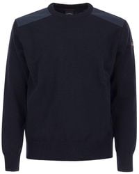 Paul & Shark - Wool Crew Neck With Iconic Badge - Lyst
