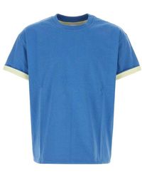 Bottega Veneta - Cerulean Blue Cotton Oversize T-shirt - Lyst