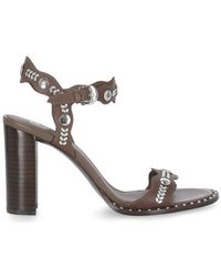 Ash - Stud Embellished Open Toe Sandals - Lyst