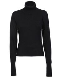 MM6 by Maison Martin Margiela - Cut-out Turtleneck Sweater - Lyst