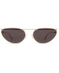 Alexander McQueen - Am0424s Gold Sunglasses - Lyst