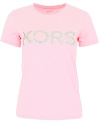 michael kors t shirt womens pink