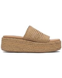 Casadei - Interwovened Open Toe Sandals - Lyst