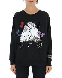 Valentino Undercover Print Cotton Jersey Sweatshirt - Black