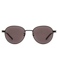 Saint Laurent - Round Frame Sunglasses - Lyst