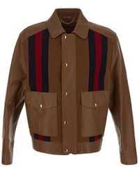 Gucci - Leather Jacket - Lyst