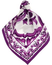 スカーフ Dolce & Gabbana 'Maiolica' print scarf Dolce & Gabbana Maiolica Campaign: Fall 2023 Prints